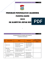 Program Peningkatan Akademik Panitia Sains 2019 - SK Jepak