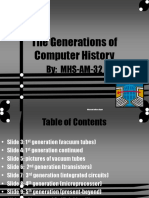 The Generations of Computer History: By: MHS-AM-32