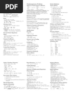 ODE Cheat Sheet: Nonhomogeneous Problems Series Solutions