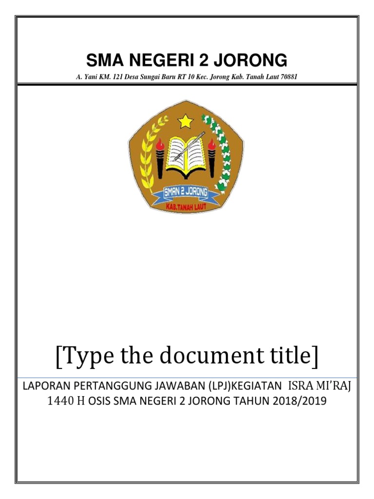 Laporan Kegiatan Isra Mi Raj