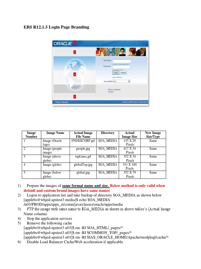 EBS R12 2.0.0 Login Page Branding | PDF | Java Server Pages | Java ...