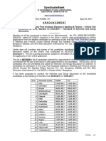 Announcement PGDBF List HO HRDD 24042017