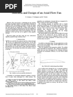 Selection and Design of An Axial Flow Fan