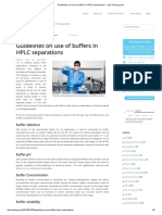 Guidelines on Use of Buffers in HPLC Separations - Lab-Training.com