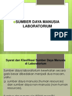 Materi (4) Sumberdaya Manusia Laboratorium