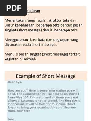 Short Message Verb Syntactic Relationships