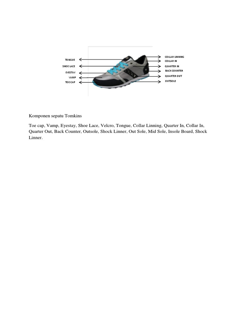 Bagian Bagian Sepatu | PDF