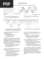 Waves Worksheet