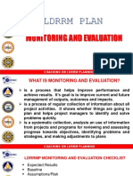 Monitoring and Evaluation