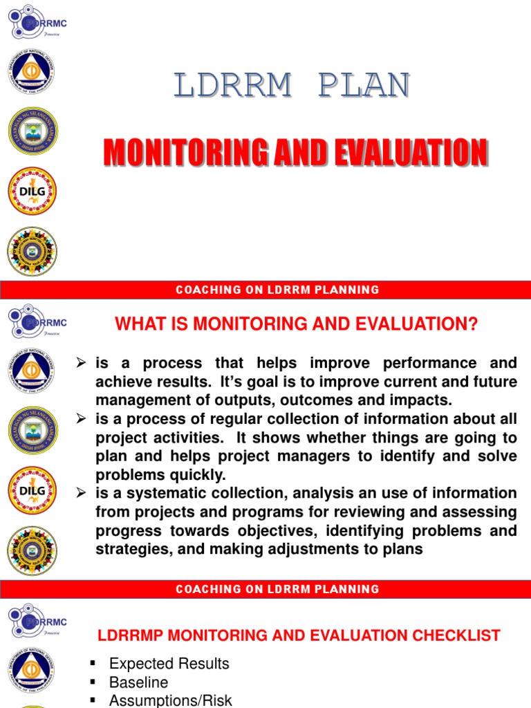 LDRRM Monitoring and Evaluation Guide | PDF | Monitoring And Evaluation ...