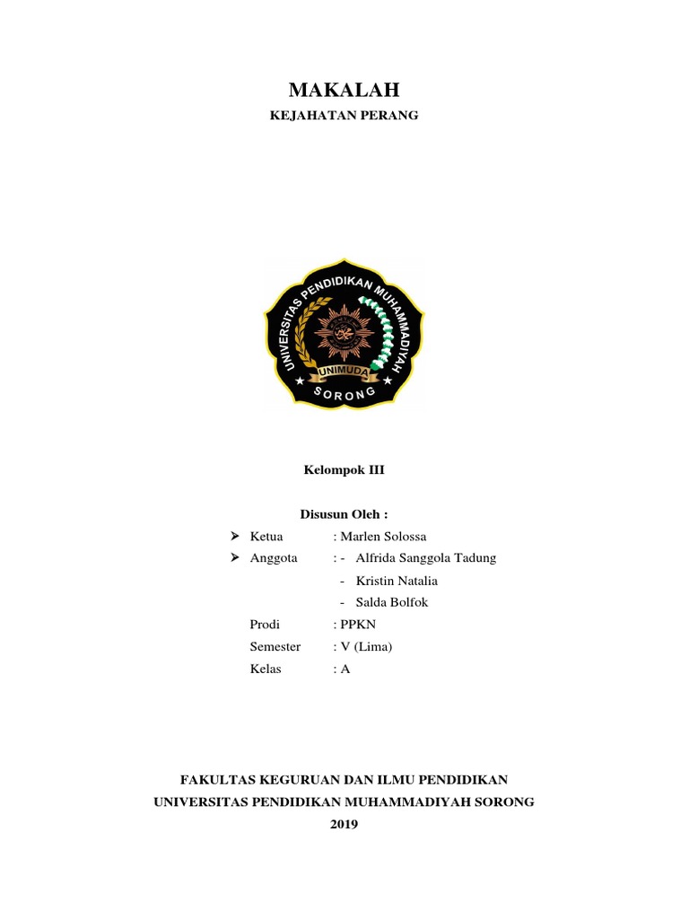 Makalah Kejahatan Perang
