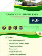 Introduction To Literature Search