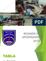 PLANTILLA de Reuniónes de Apoderados 2019