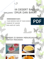 Hidangan Desert Bagi Sajian Timur Dan Barat