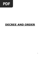 Decree and Order