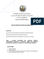 Programa de Filosofia de Derecho