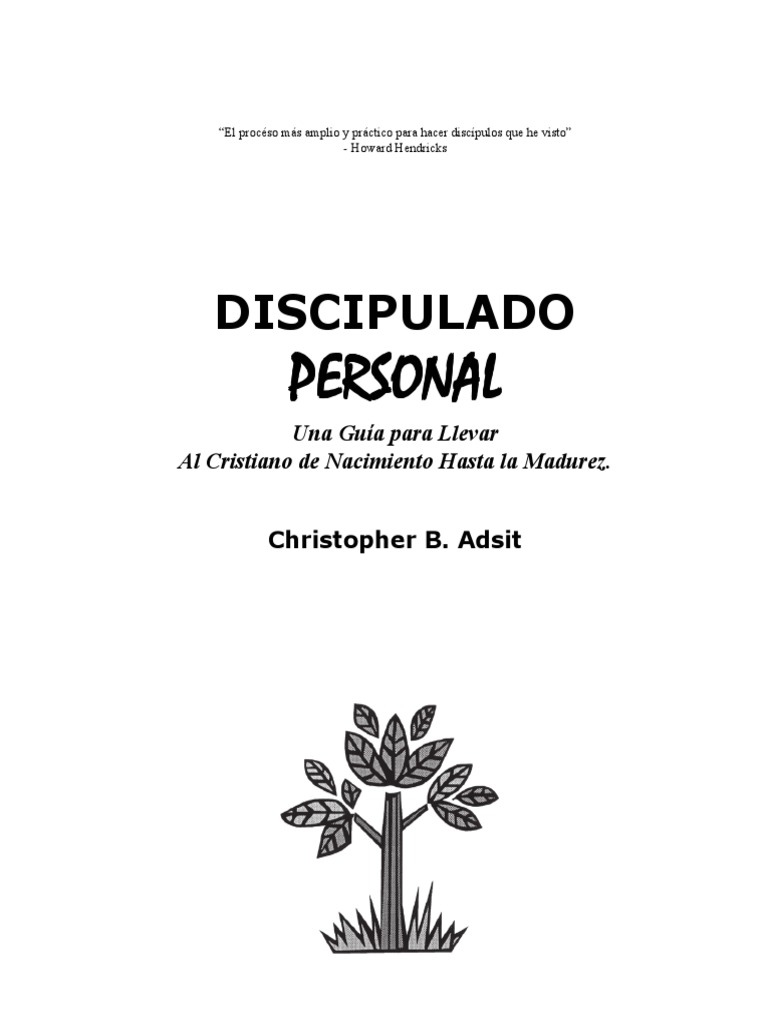 Discipulado Personal W O Chart Pdf Mar Muerto Dios