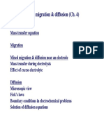 Mass Transfer by Migration & Diffusion (Ch. 4)