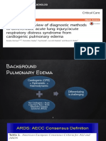 ARDS Vs Cardiogenic Pulmonary Edema