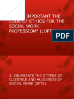 code of ethics of social worker