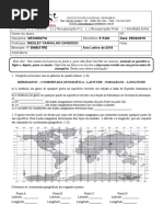 Recuperação P-2 Geografia P-2 6 ano - Construção dos Mapas - Terra noções de localização e movimentos 1°Bimestre 2019