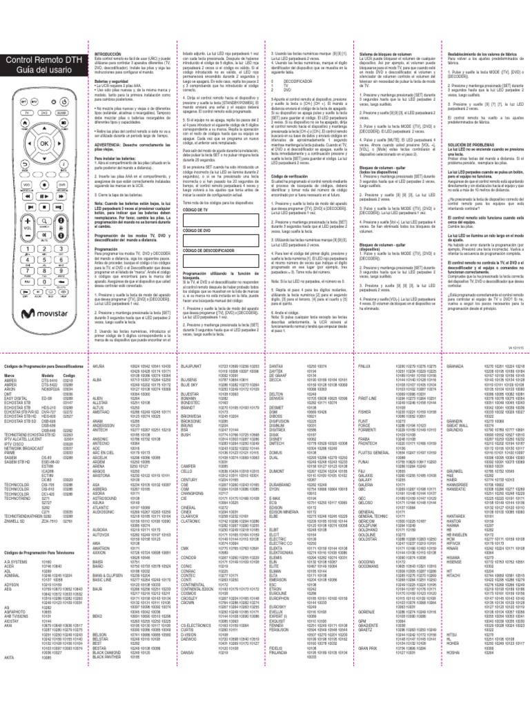 Manual de Control Remoto Select Power | PDF | Control remoto | Diodo ...