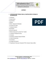 Especificaciones Tã Cnicas Generales Alcantarillado PDF