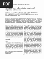 Abducens Nerve Palsy As Initial Symptom of Trigeminal Schwannoma