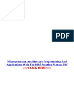 Microprocessor Architecture Programming and Applications With