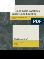 Sets and Basic Notations Subsets and Counting: Prepared By: Patrick Junther Sazon