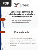 Aula 5 - Conceitos e Estrutura Da Administração de Produção e Sistemas de Produção