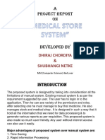 Mediacl Store System
