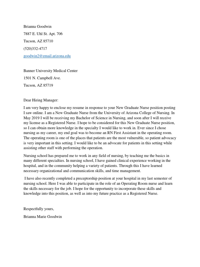 Brianna Goodwin Cover Letter