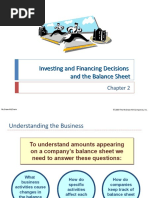 Investing and Financing Decisions and The Balance Sheet