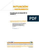 Puntuacion SF-12v2 BiblioPRO