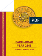 EARTH-BOAR YEAR 2146 TIBETAN BUDDHIST CALENDAR