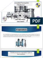 1 Tipos de Evaporadores Macas Edison 6 Semestre