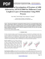 Experimental Investigation of Fracture of ABS Material By-1647