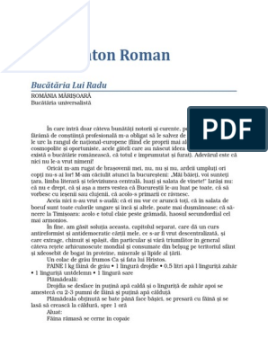 Voting Deter Miss Radu Anton Roman - Bucataria Lui Radu PDF | PDF