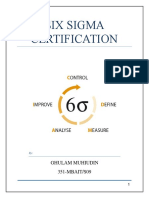 Six Sigma Certification Guide