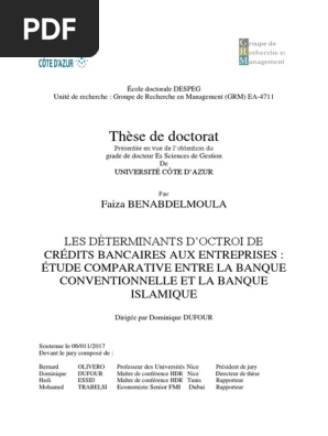 17azur0030 Pdf Banque Et Finance Islamiques Banques