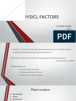 Physicl Factors: Lecture By: Arif Agha GCCQ