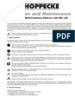 Entretien Batterie Hoppecke PDF