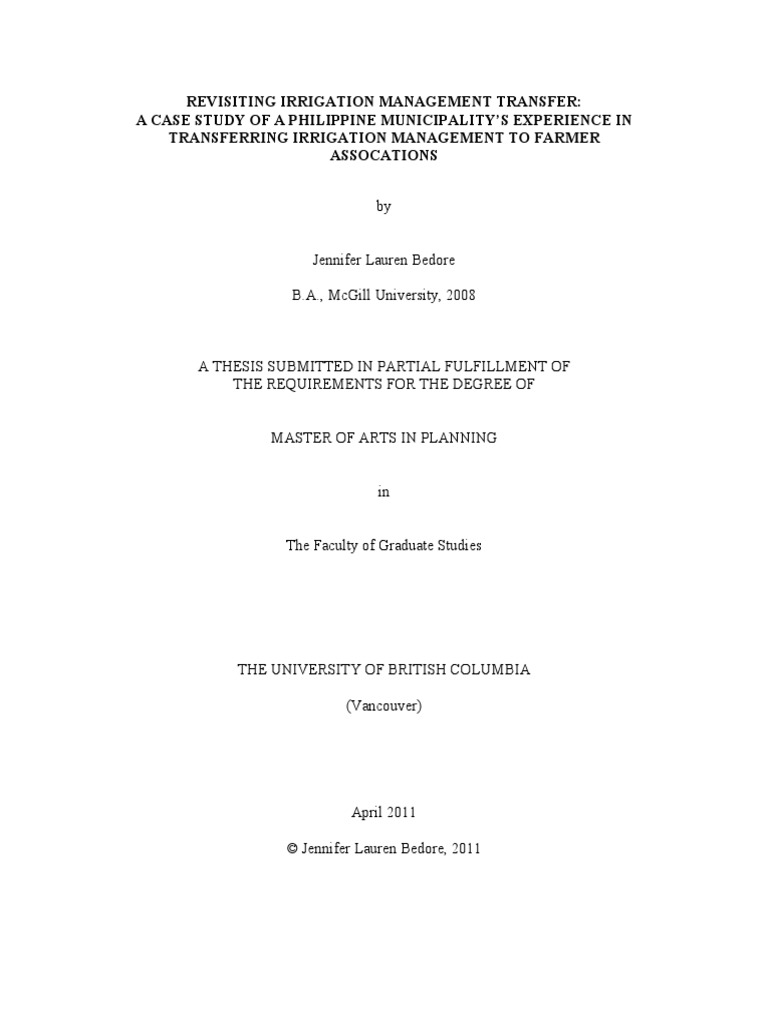 IMT in Philipine | PDF | Water Resources | Case Study