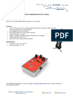 Build your own analog effect pedal with ExtraDrive overdrive pedal datasheet