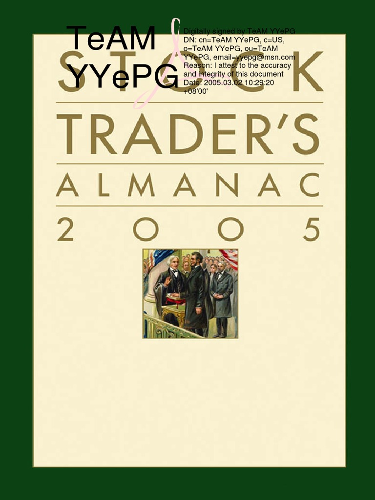 WILEY Stock Trader.Almanac.2005 PDF PDF S&P 500 Index Dow Jones