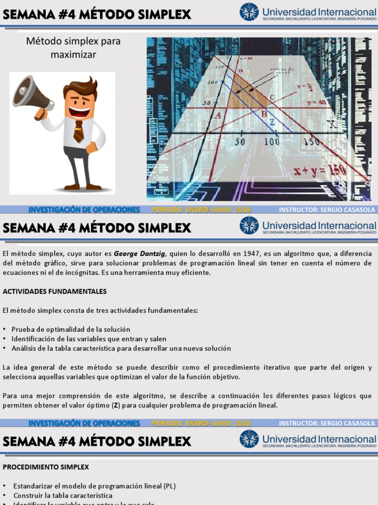 Método Simplex | PDF | Programación lineal | Programación de computadoras