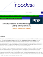 Lowepro ProTactic 450 AW Mochila para Cámara y Laptop (Black) - tripodes.cl