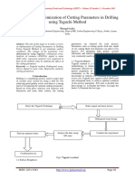 A Review On Optimization of Cutting Parameters in Drilling Using Taguchi Method