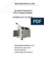 Manual Book of NER3D-3 (1.5-12.7MM) Model 3D CNC Wire Bender PDF